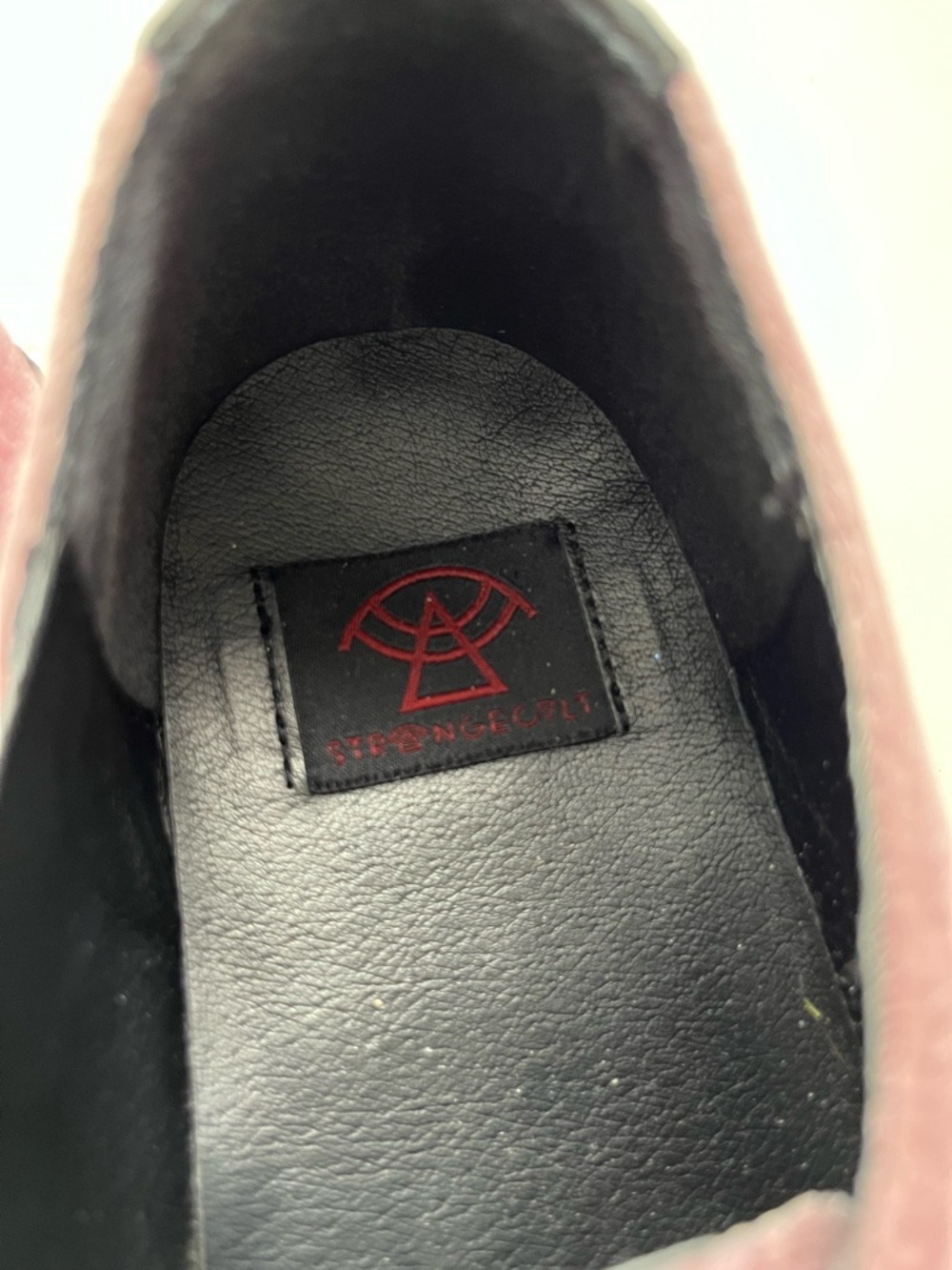 Strange Cvlt Jack O Lantern Face Velvet Platform Creepers Pink Size Women’s 10 - Picture 6 of 8